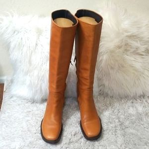 Cole Haan Brown Leather Knee-High Boots